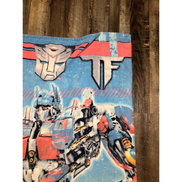 Vintage Transformers Bath Beach Towel Large 29”x53” Optimus Prime Movie - Picture 4 of 16
